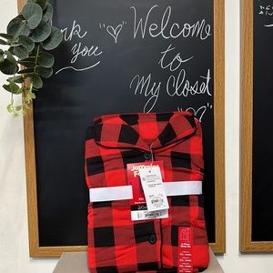 Women’s Long Tall Cuddlduds JAMMIES FOR YOUR FAMILIES CHECKED PJ SET D1